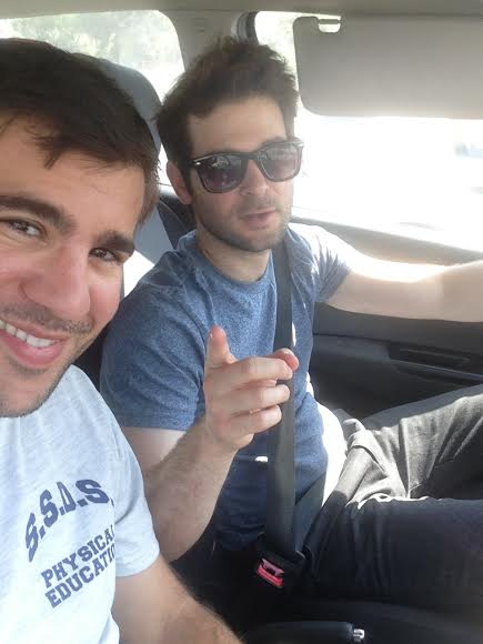 Itzik and I on our way to give a presentation to one of BOMAH's clients